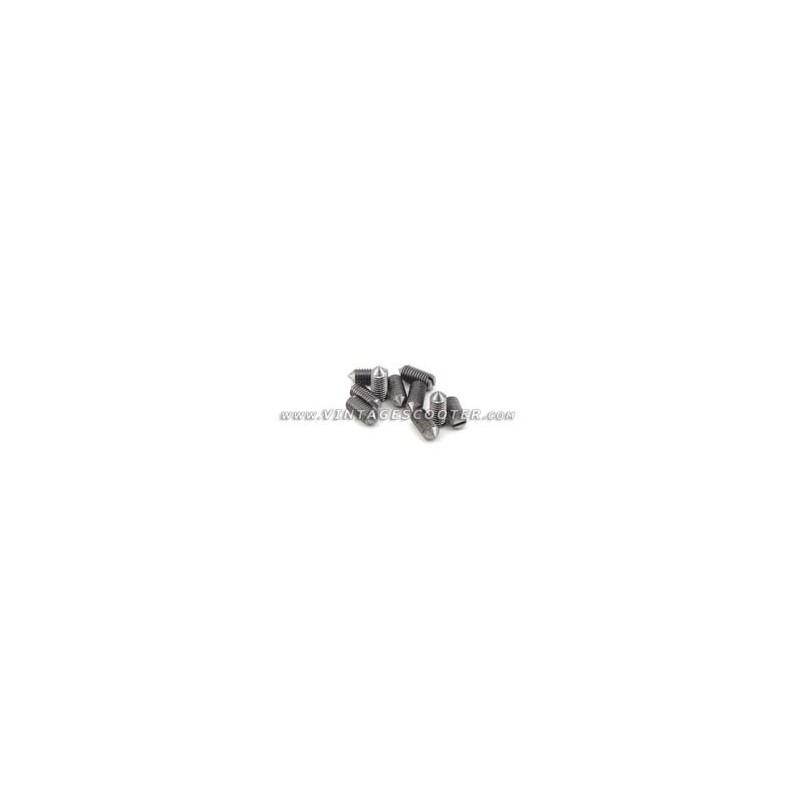 Jeu de 10 vis pointeau pour barres de tablier D,6 x 12mm Jeu de 10 vis pointeau pour barres de tablier D,6 x 12mm